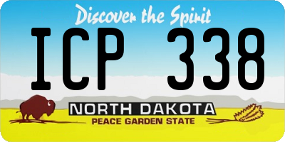 ND license plate ICP338