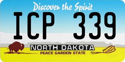 ND license plate ICP339