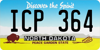 ND license plate ICP364