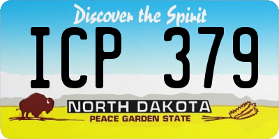 ND license plate ICP379