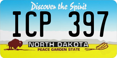 ND license plate ICP397
