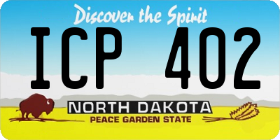 ND license plate ICP402