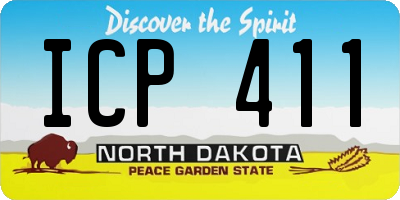 ND license plate ICP411