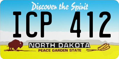 ND license plate ICP412