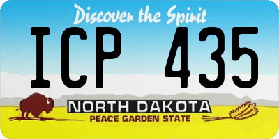 ND license plate ICP435