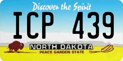 ND license plate ICP439