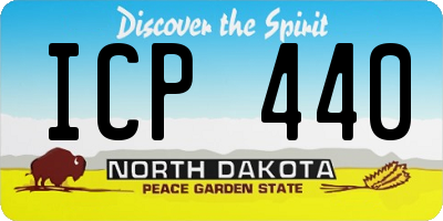 ND license plate ICP440