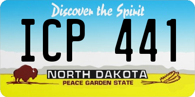 ND license plate ICP441