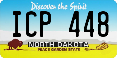 ND license plate ICP448