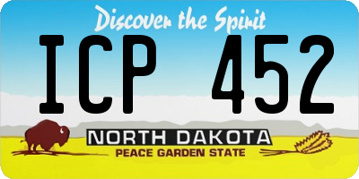 ND license plate ICP452