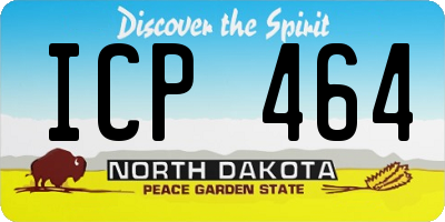 ND license plate ICP464