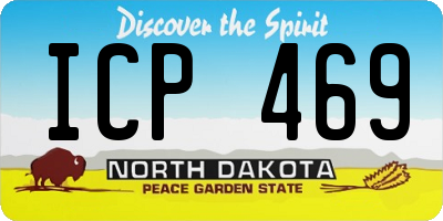 ND license plate ICP469