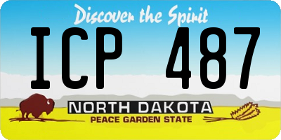 ND license plate ICP487