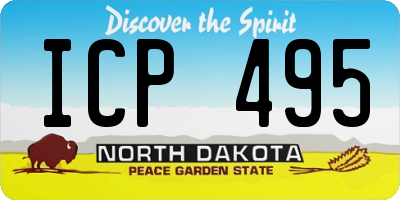 ND license plate ICP495
