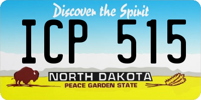 ND license plate ICP515