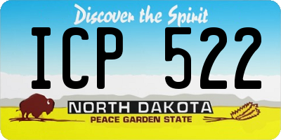 ND license plate ICP522