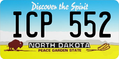 ND license plate ICP552