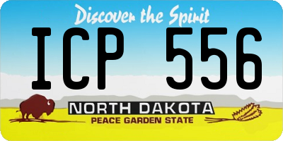 ND license plate ICP556