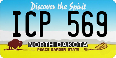 ND license plate ICP569