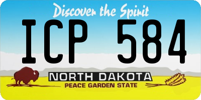 ND license plate ICP584