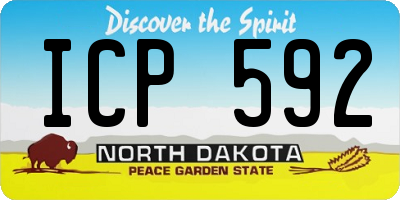 ND license plate ICP592