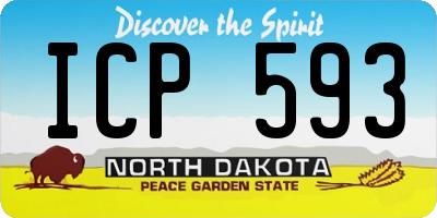 ND license plate ICP593