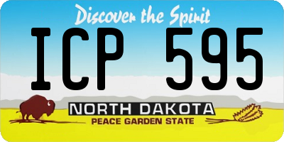 ND license plate ICP595