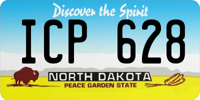 ND license plate ICP628