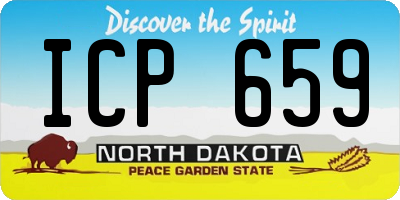 ND license plate ICP659