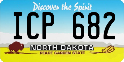 ND license plate ICP682