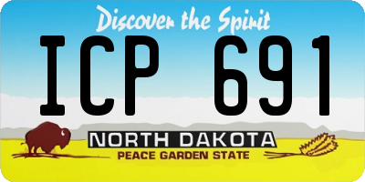 ND license plate ICP691