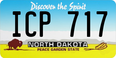 ND license plate ICP717