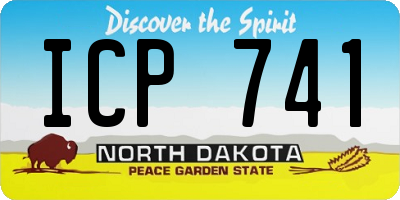 ND license plate ICP741
