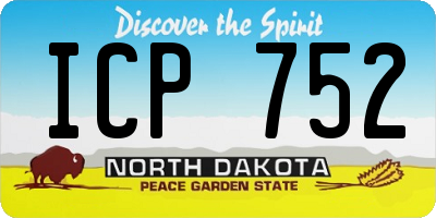 ND license plate ICP752