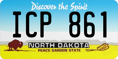 ND license plate ICP861