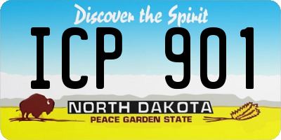 ND license plate ICP901