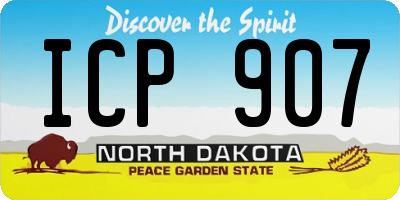 ND license plate ICP907