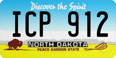 ND license plate ICP912