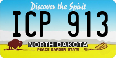 ND license plate ICP913