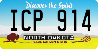 ND license plate ICP914