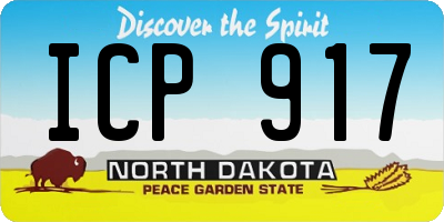 ND license plate ICP917