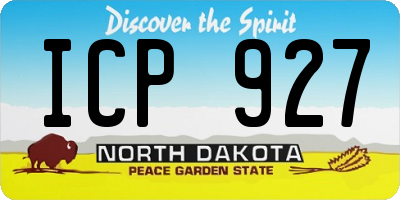 ND license plate ICP927