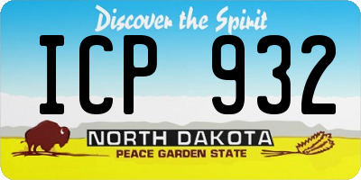 ND license plate ICP932