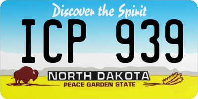 ND license plate ICP939