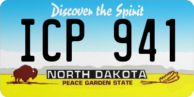 ND license plate ICP941