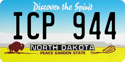 ND license plate ICP944