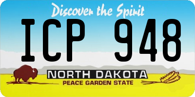 ND license plate ICP948