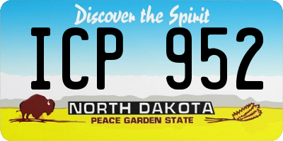 ND license plate ICP952