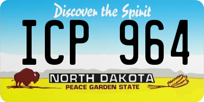 ND license plate ICP964