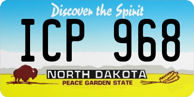 ND license plate ICP968